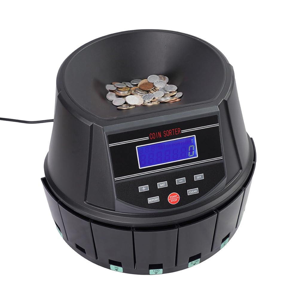 Amazon | THANKO 電動オートコインカウンター CNCT25SBK マネー